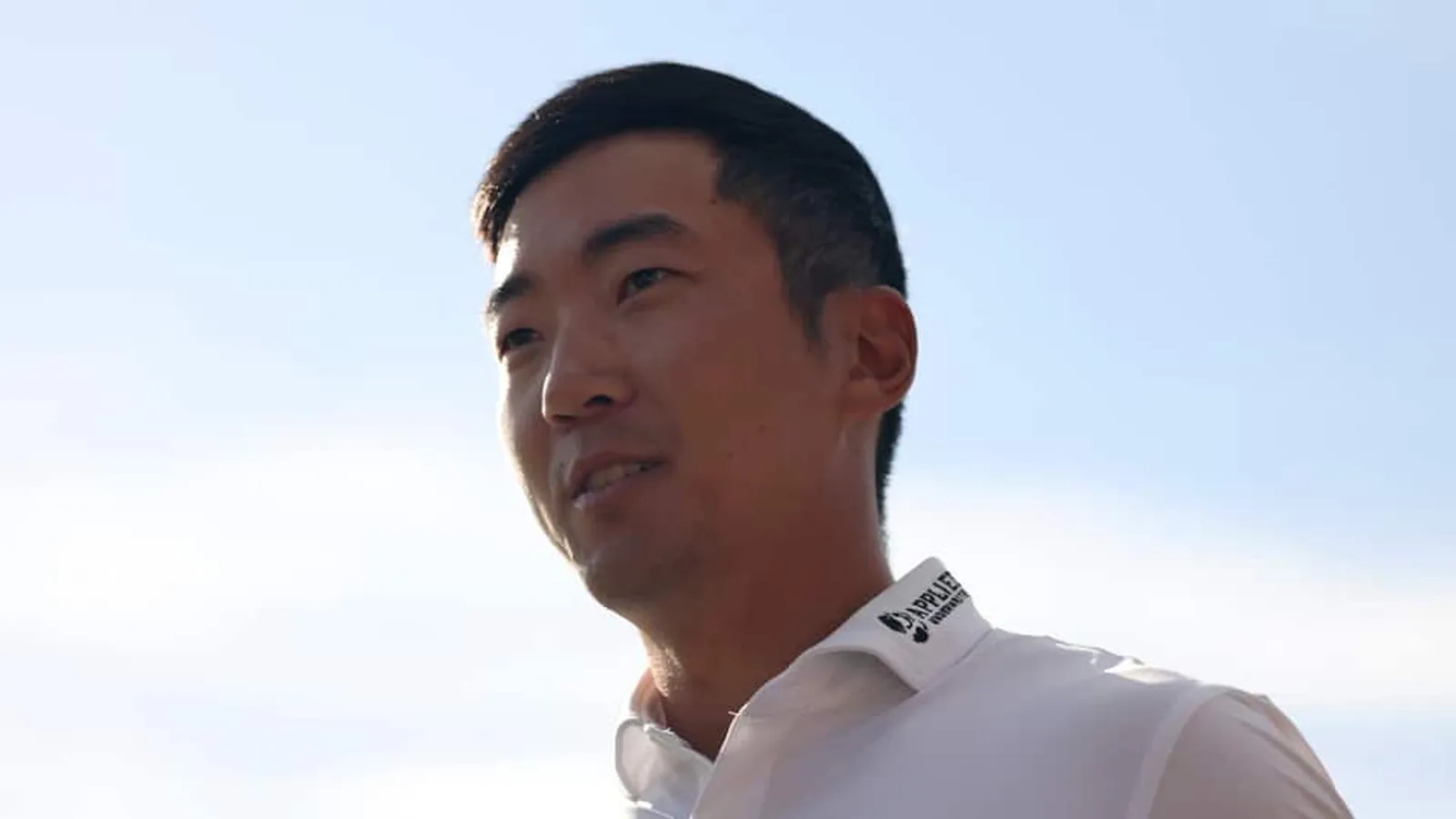 Archiefbeeld van Michael Kim die zijn zege bij de Open de France 2025 viert