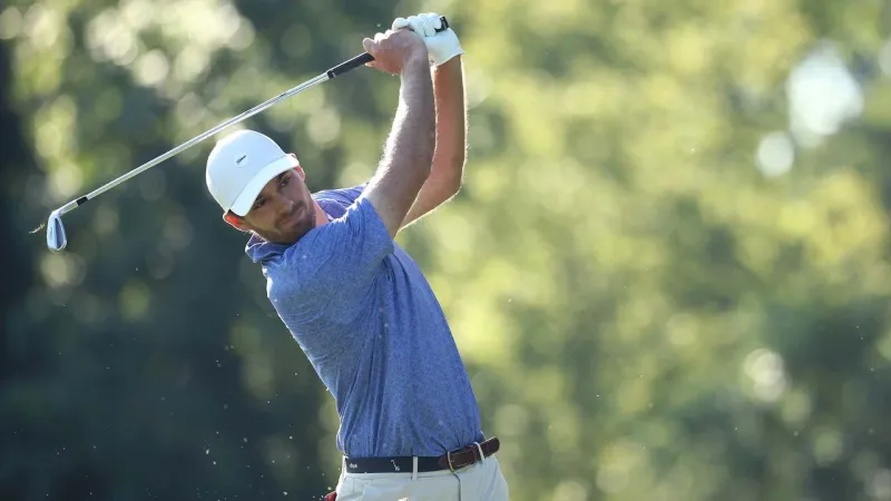 Aaron Wise tijdens de Wyndham Championship 2026