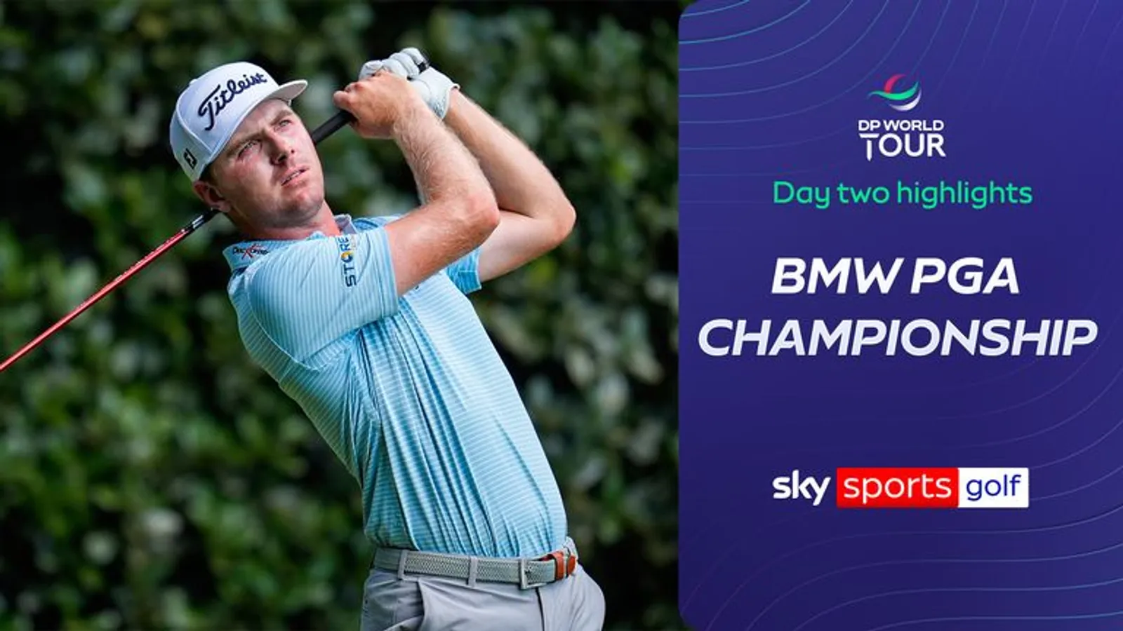 Ryan Gerard tijdens de tweede ronde van het BMW PGA Championship 2026 op Wentworth Club