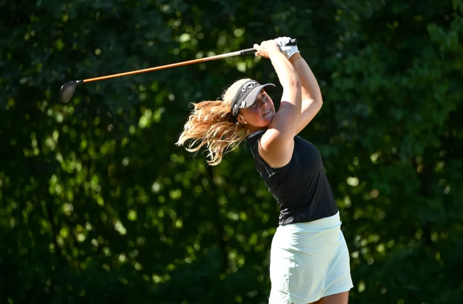 Kajsa Arwefjall tijdens de eerste ronde van de VP Bank Swiss Ladies Open 2026