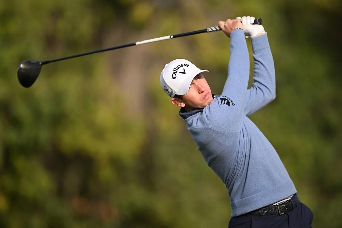 Tom McKibbin op de golfbaan van The Belfry tijdens de Husqvarna British Masters 2026.