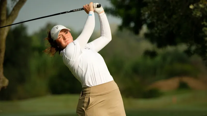 Charlotte Heath tijdens haar slotronde bij de La Sella Open