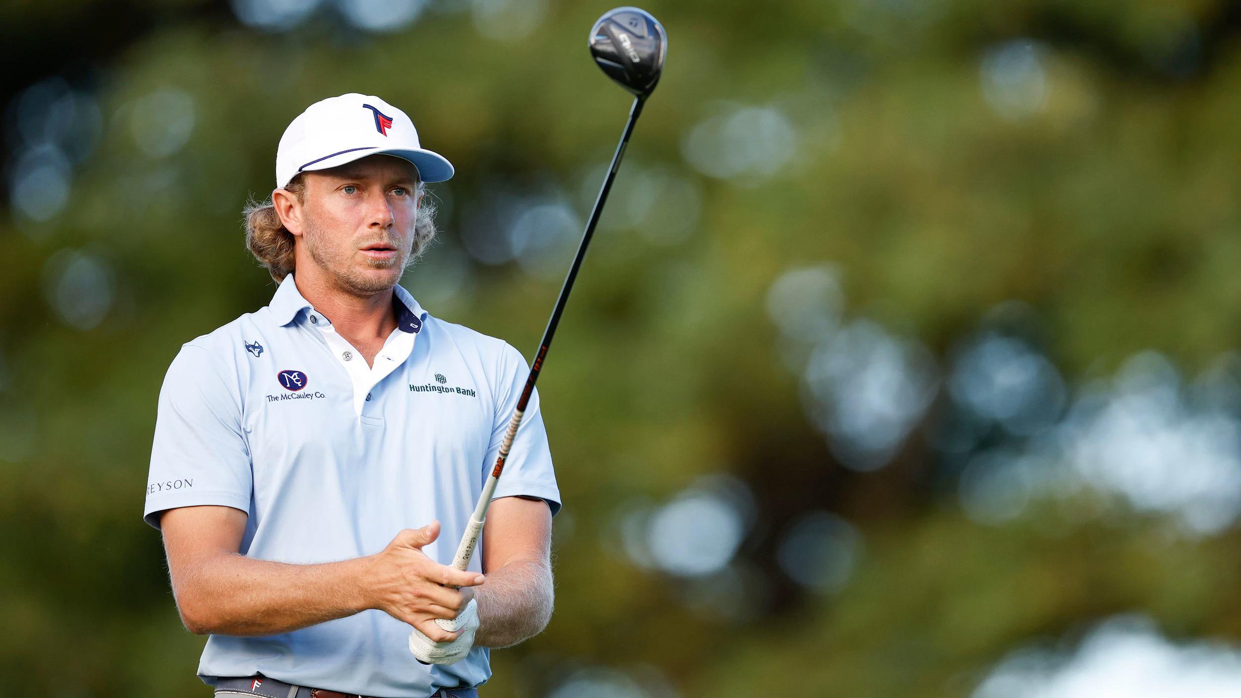 Austin Smotherman tijdens een PGA Tour-wedstrijd dit seizoen