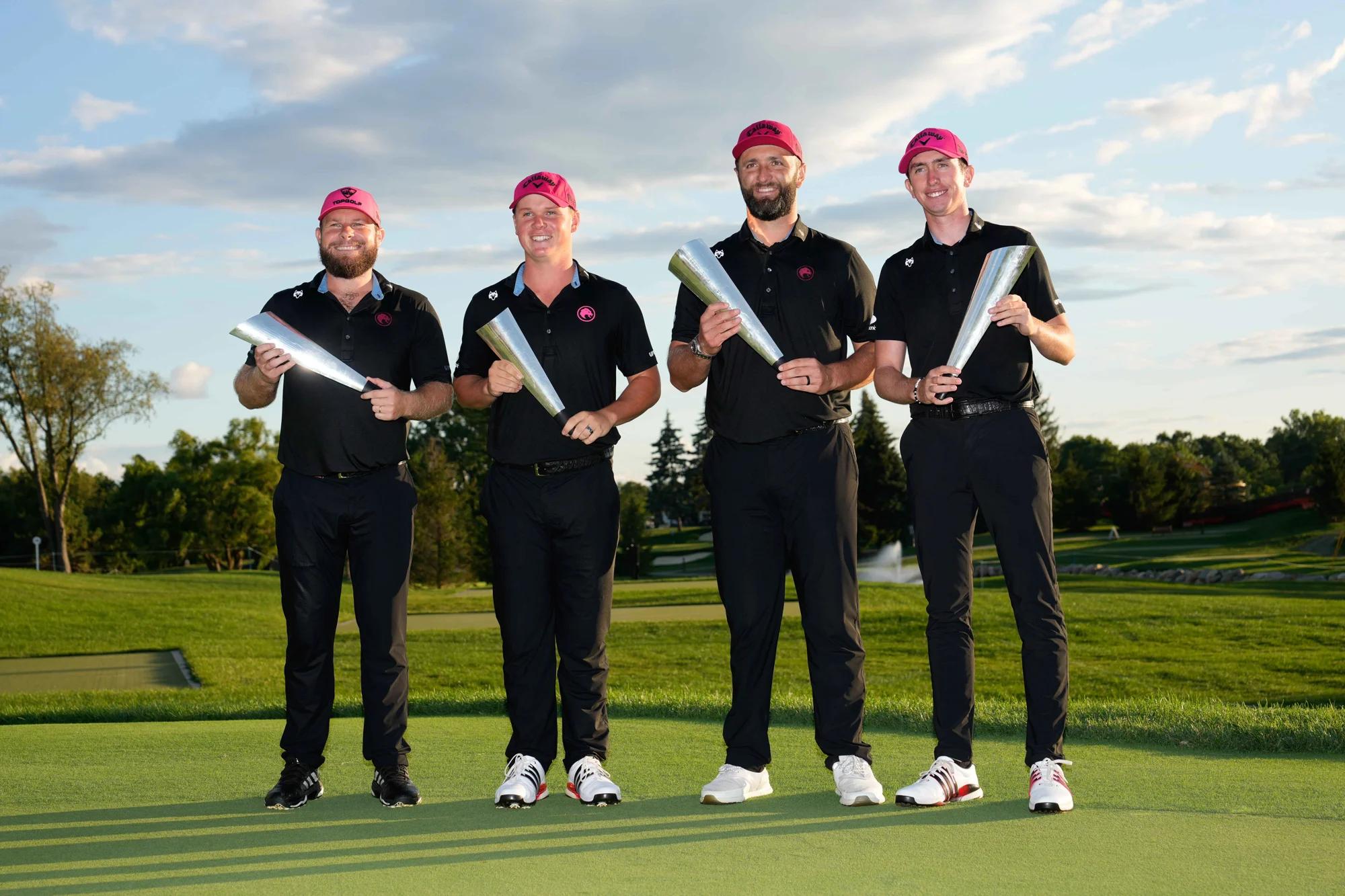 Legion XIII met de trofee bij een eerdere editie van het LIV Golf Team Championship