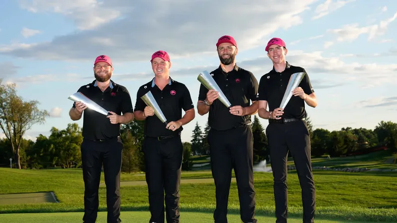 Legion XIII met de trofee bij een eerdere editie van het LIV Golf Team Championship