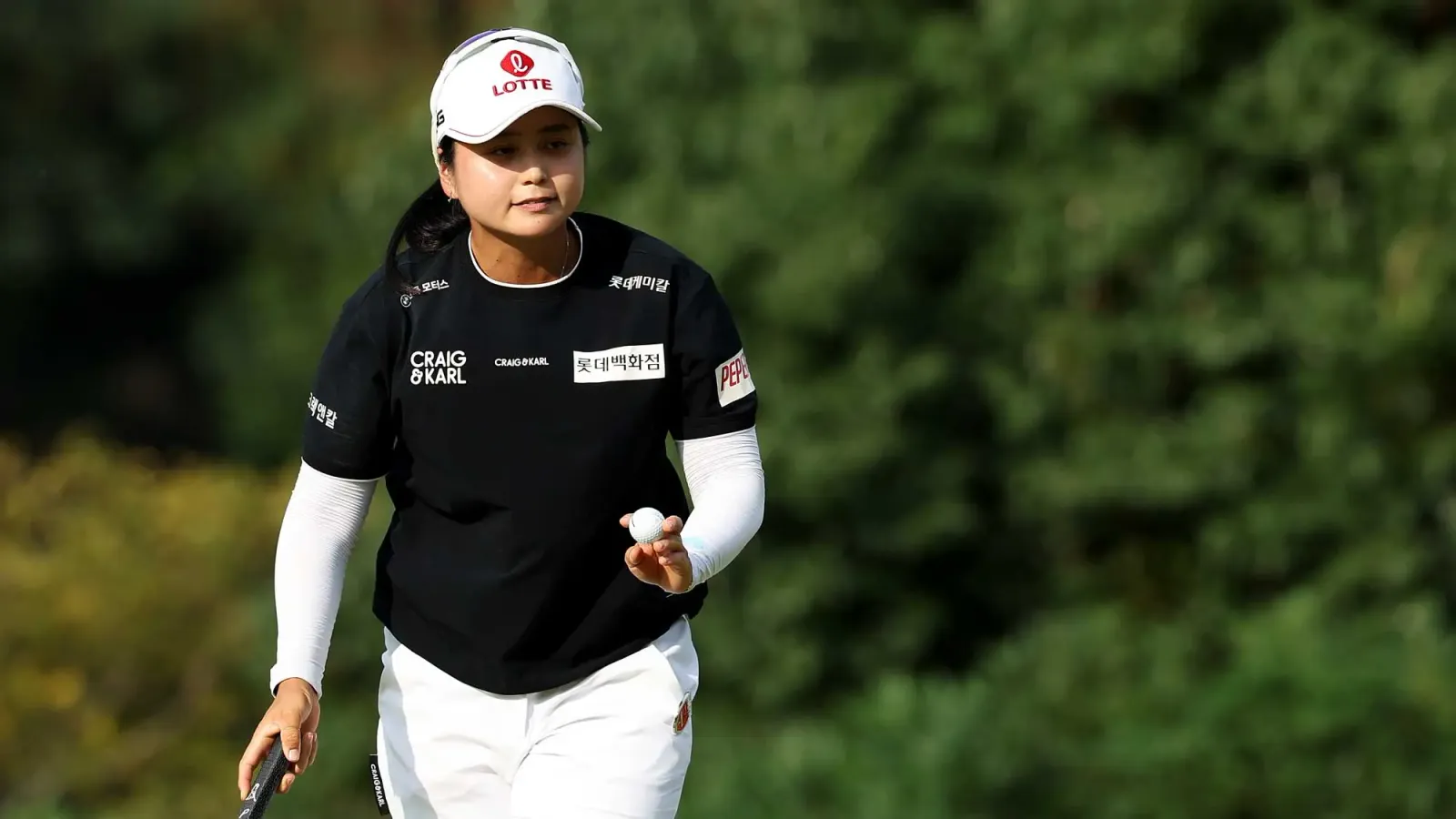Hye-Jin Choi tijdens de Buick LPGA Shanghai