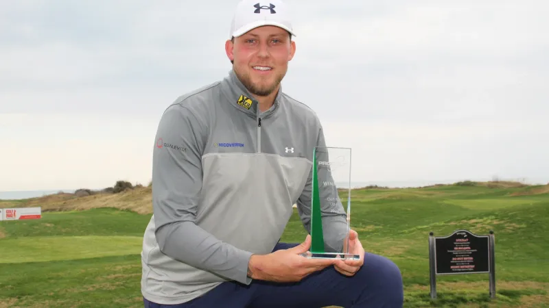 Dario Antonisse na zijn zege bij de Golf Mad Open 2026