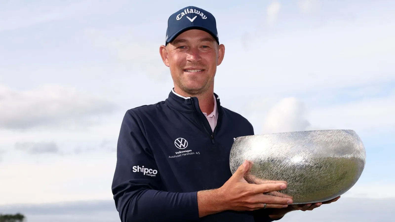 Jeff Winther viert zijn overwinning op het Danish Golf Championship 2026