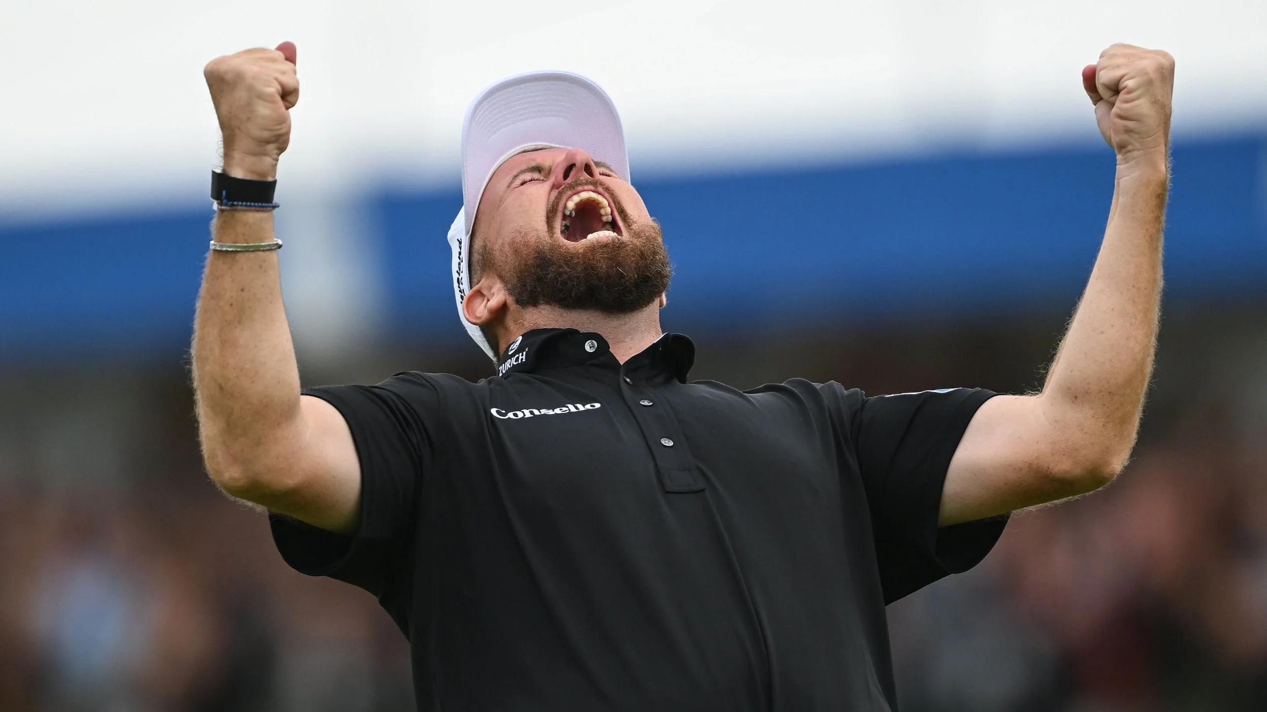 Shane Lowry viert zijn recordoverwinning bij de Amgen Irish Open in Doonbeg