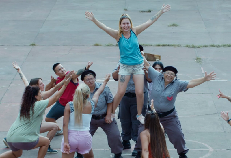 From Reas, people raising their hands