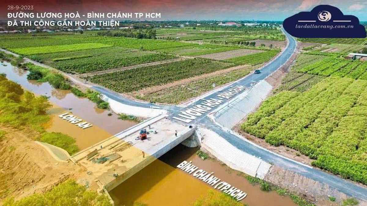 Tiến độ đường Lương Hòa - Bình Chánh