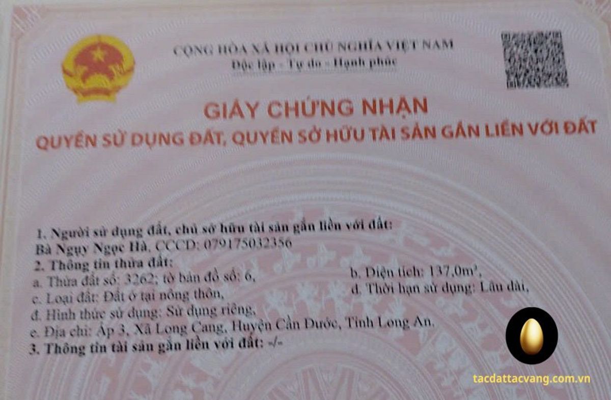 Nền 137m2 dự án An Phúc Riverside