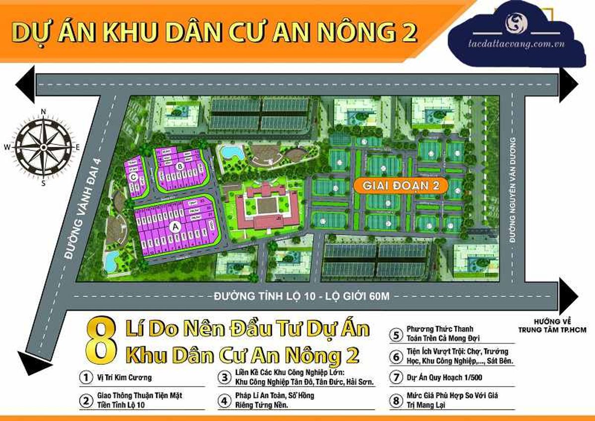 Mặt bằng khu dân cư An Nông 2