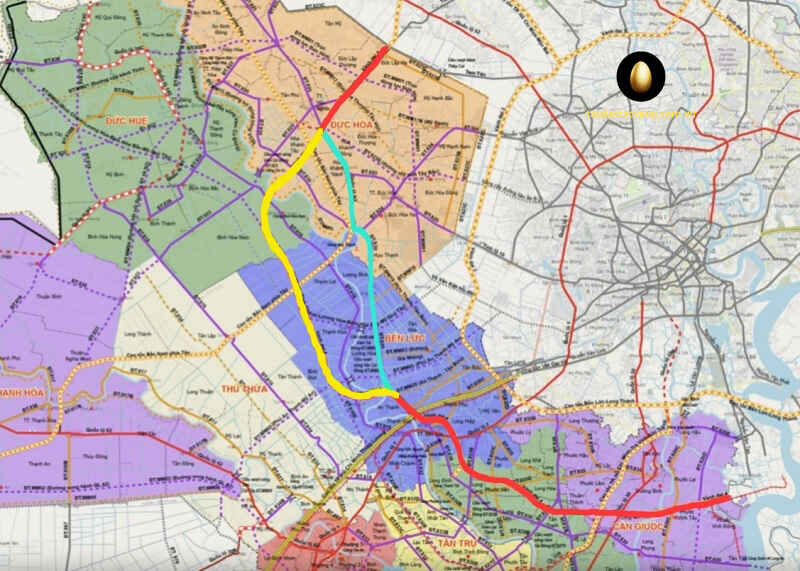 Bản đồ chính thức Vành đai 4 Long An