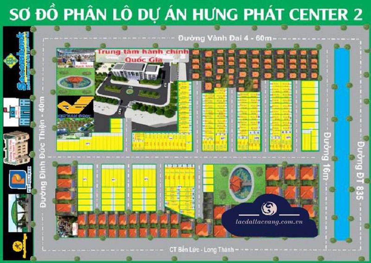 Mặt bằng KDC Hưng Phát Center 2