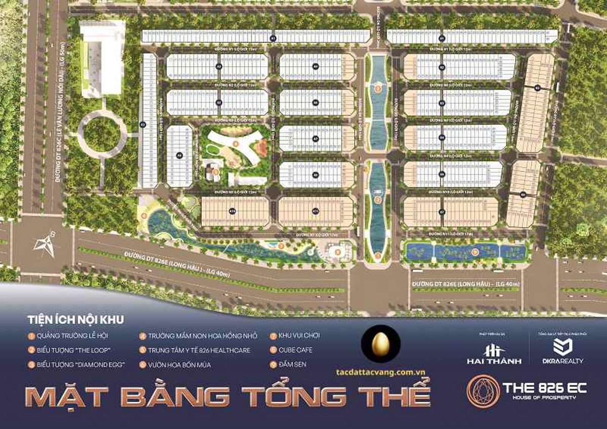 Mặt bằng tổng thể dự án The 826EC