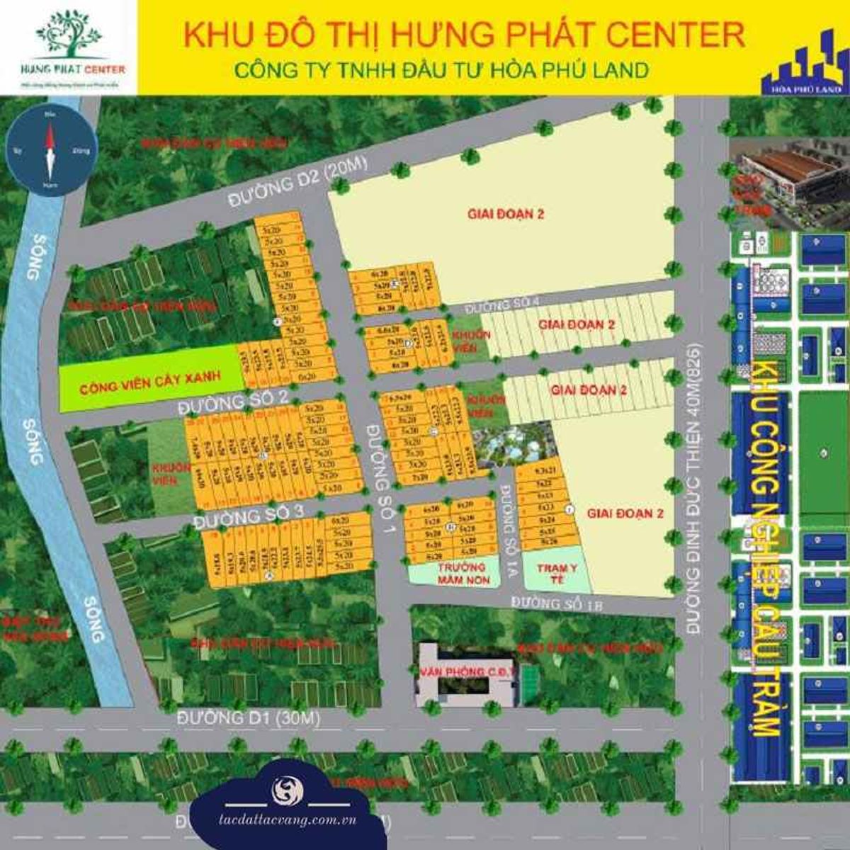 Mặt bằng KDC Hưng Phát Center 1