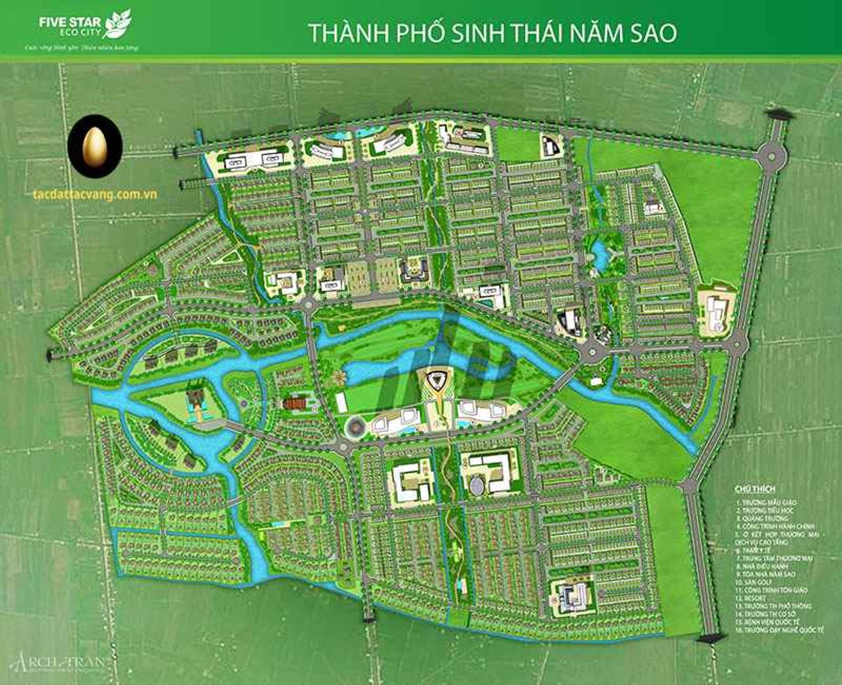 Mặt bằng dự án Five Star Eco City