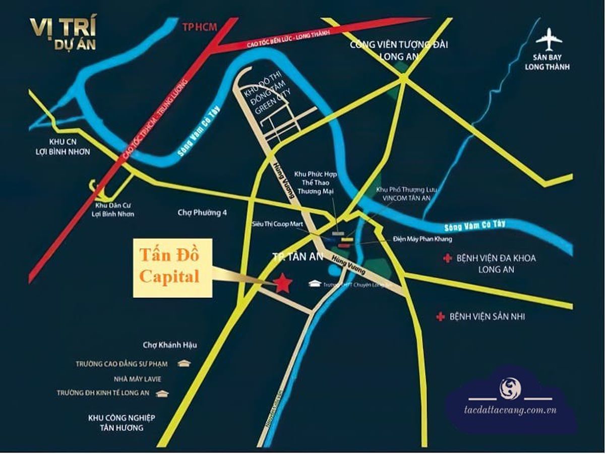 Vị trí KDC Tấn Đồ Capital