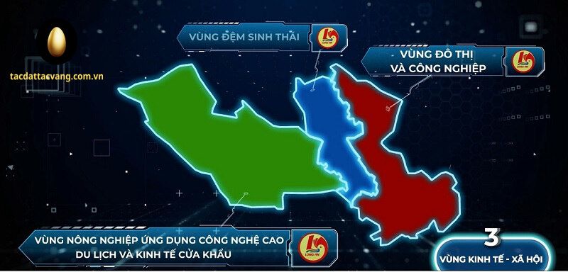 Ba vùng kinh tế xã hội tỉnh Long An