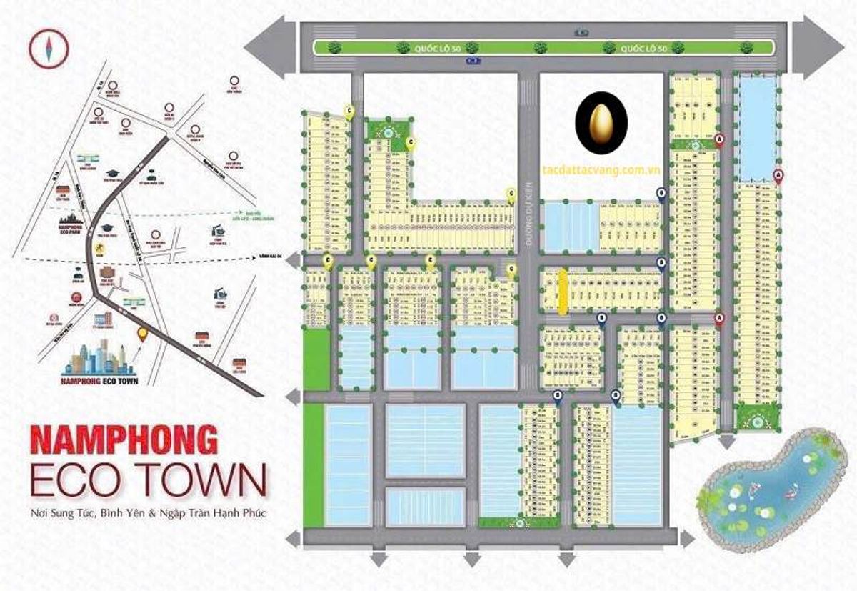 Mặt bằng dự án KDC Nam Phong Eco Town