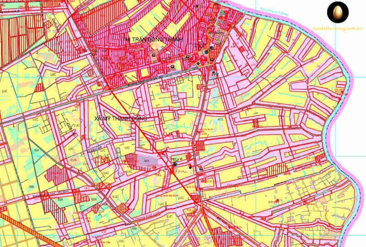 Bản đồ Quy hoạch sử dụng đất Xã Mỹ Thạnh Đông