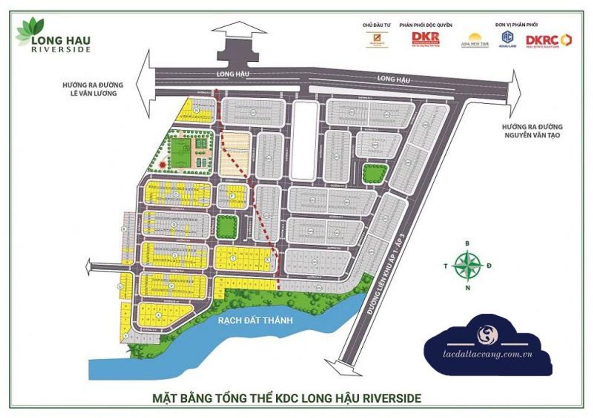 Mặt bằng khu dân cư Long Hậu Riverside