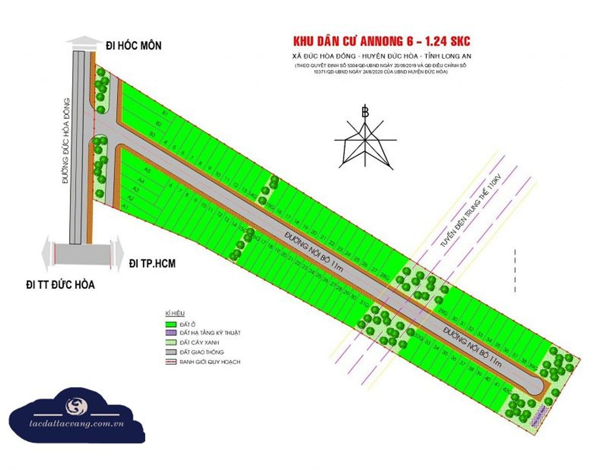 Mặt bằng khu dân cư An Nông 6