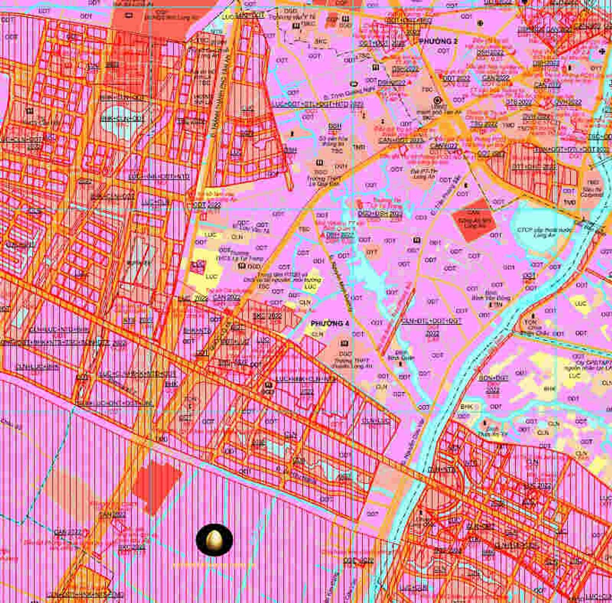 Bản đồ Quy hoạch sử đụng đất Phường 4