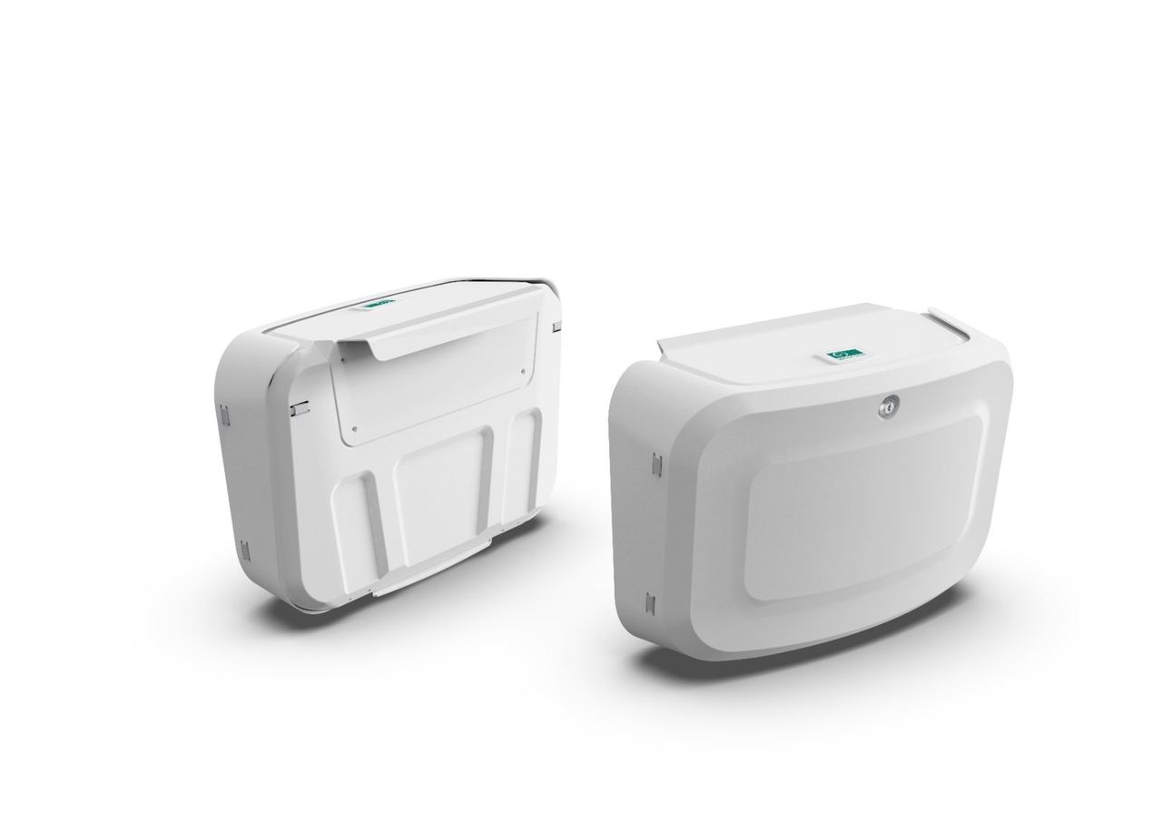Rendering of the suitcase, back and front