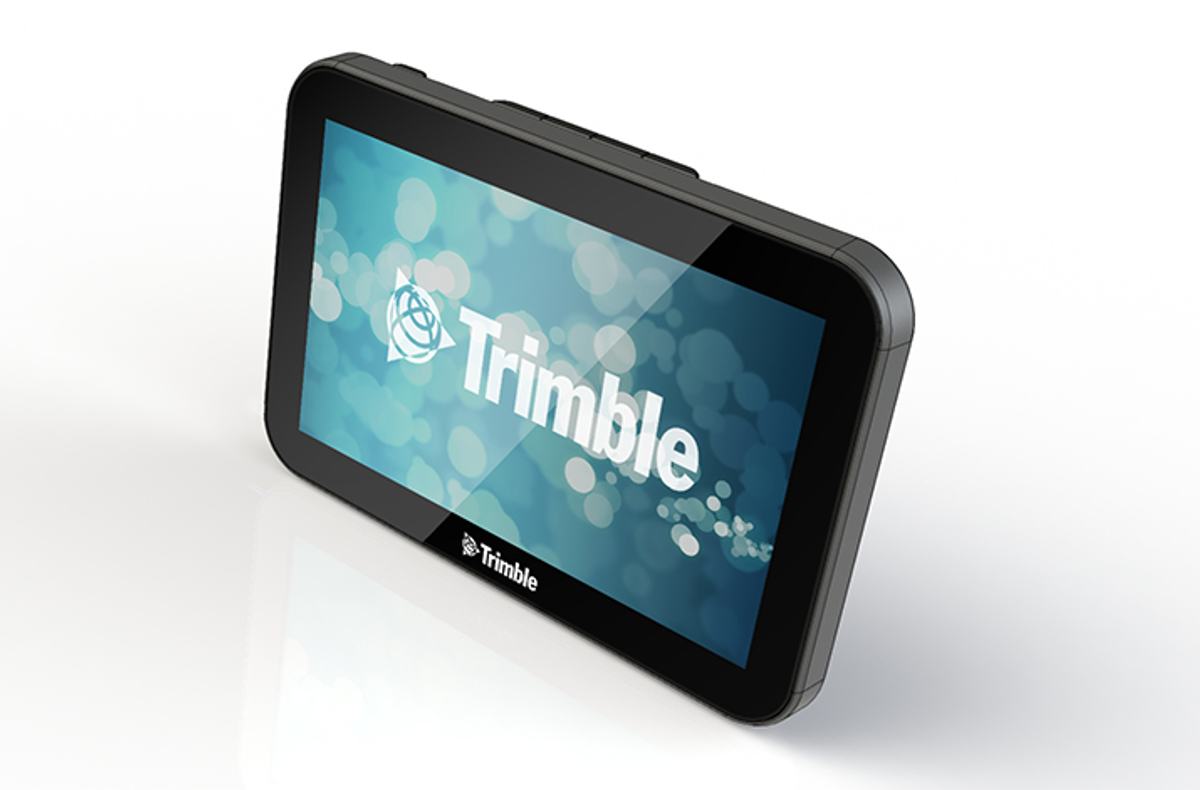 Carcube Truck Monitor by Trimble Transport & Logistics - Slim, Compact, and User-Friendly Design - front side