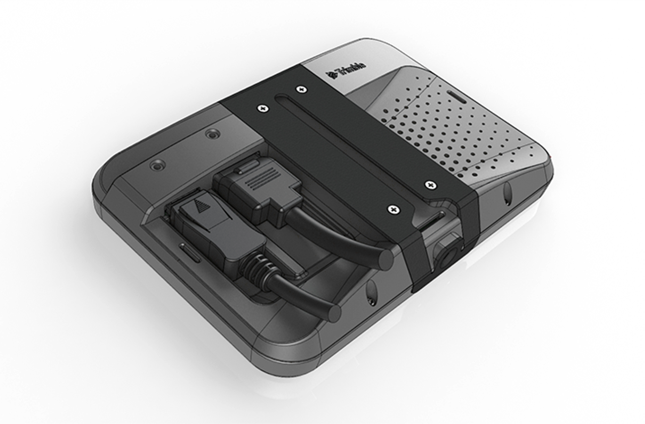 Rear side with secured connectors
