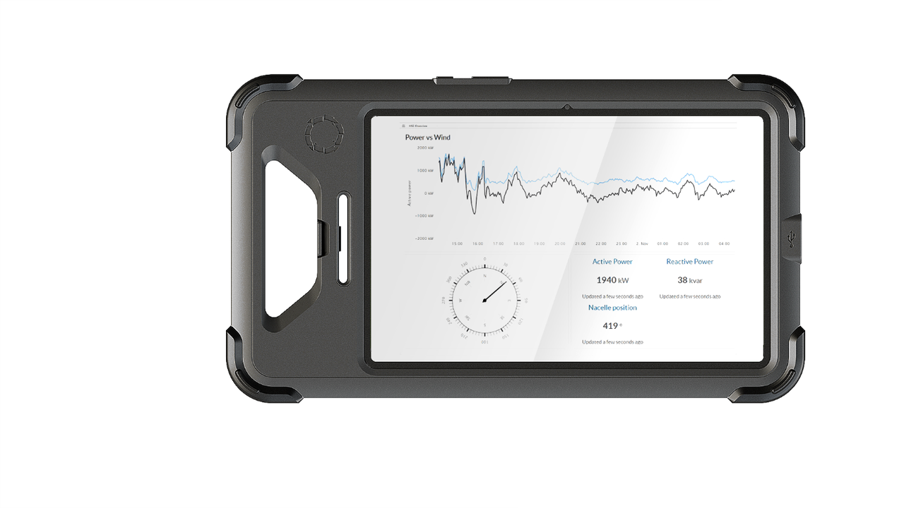 Tracking Box front with the Offshare interface