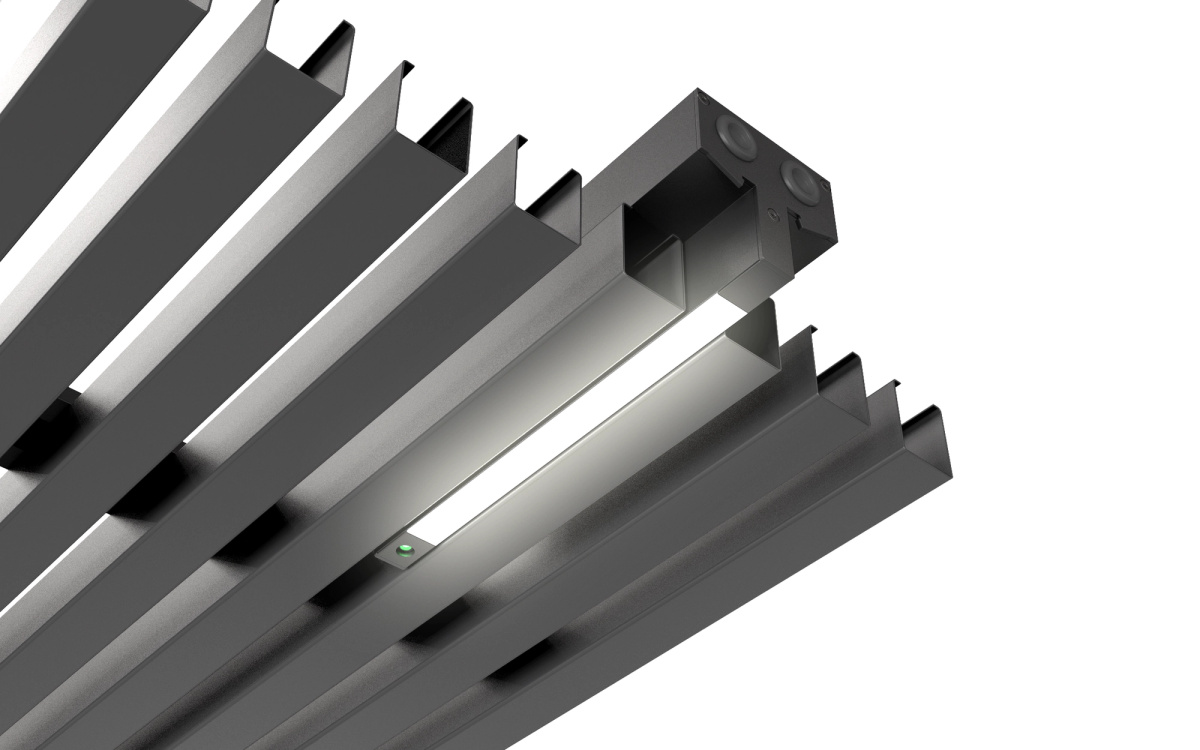 Sleek and elegant emergency lighting fixture from Linergy, designed for SAPP ceilings and Linergy