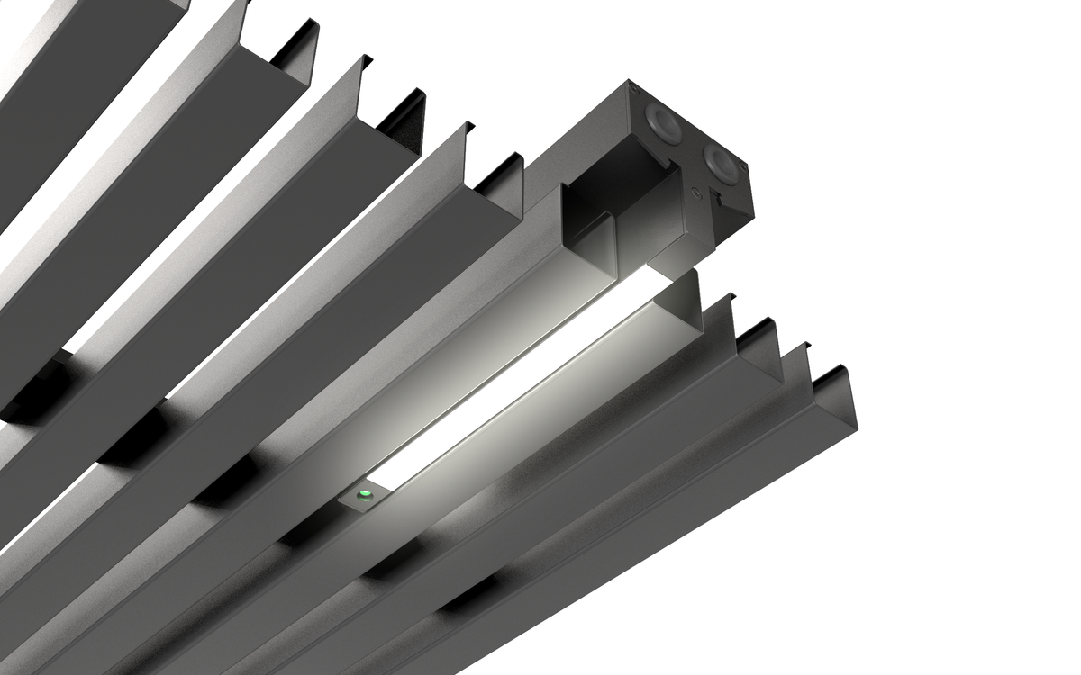 Sleek and elegant emergency lighting fixture from Linergy, designed for SAPP ceilings and Linergy