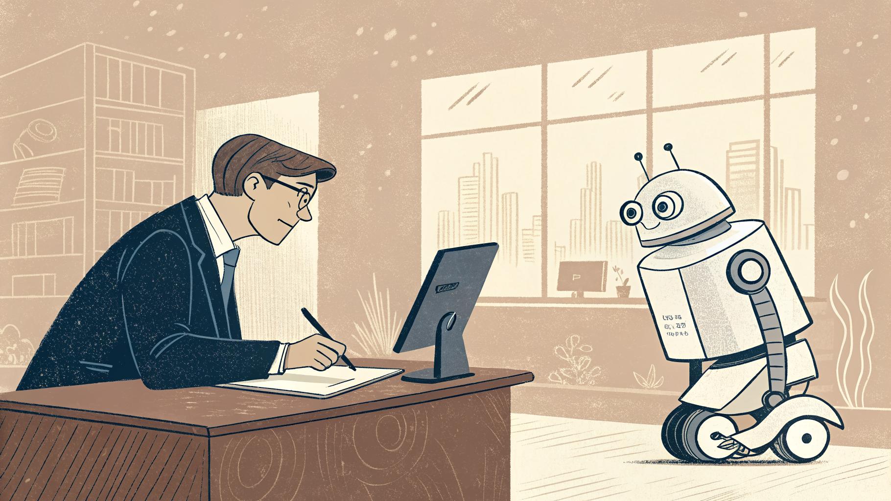 Qualcomm's campus robot nearly crashed our interview #AI #robotics - YouTube