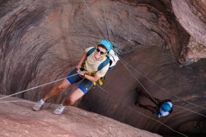 Two Wunder team members Canyoneering