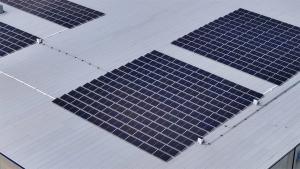 Solar panels on a roof