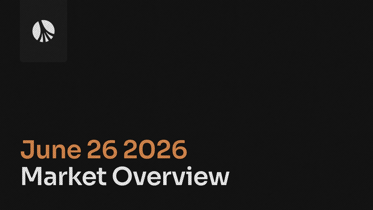 Rootstone branded graphic with the title "Market Overview" displayed on a dark background with abstract geometric lines.