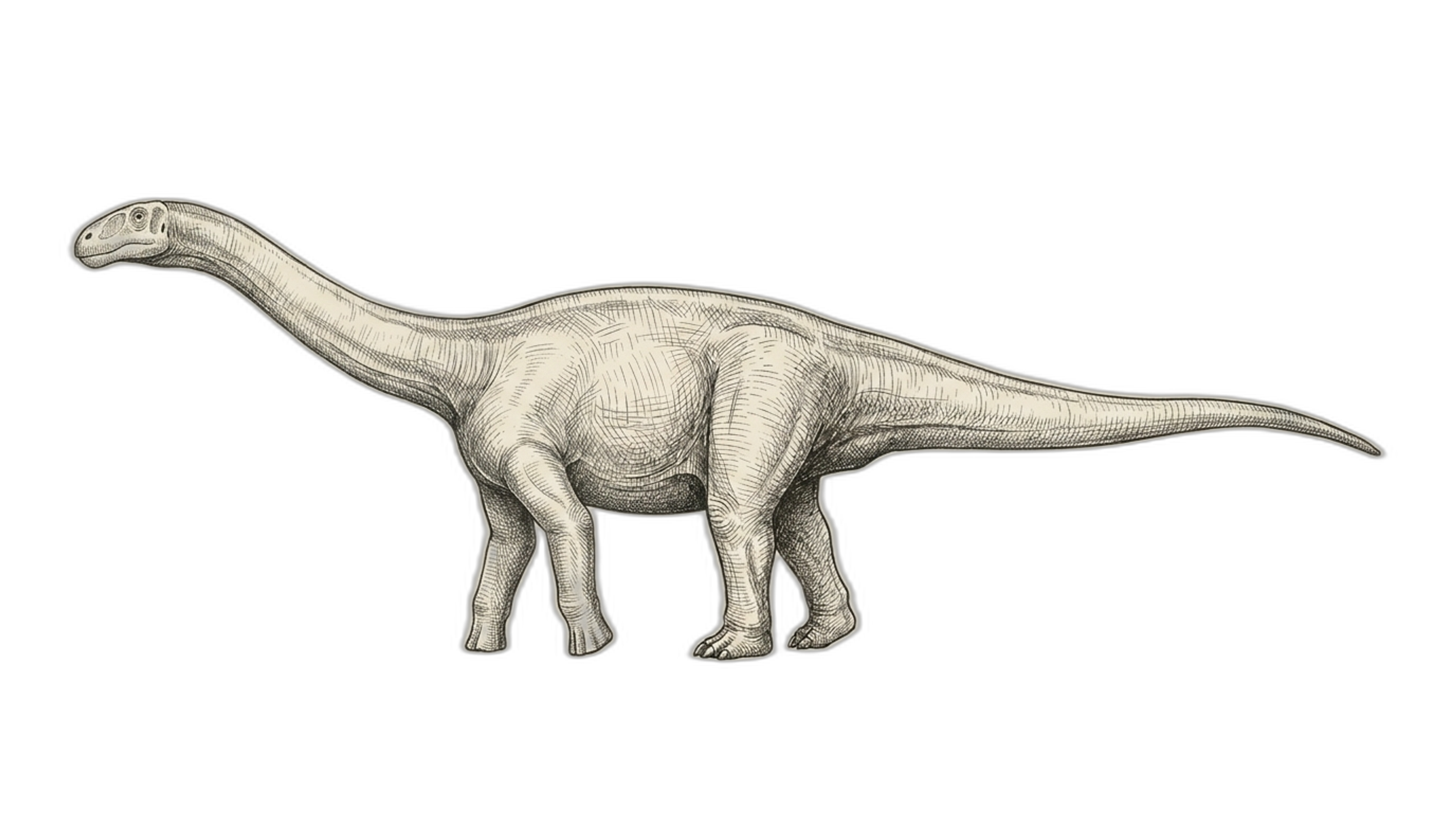 AI Reconstruction of Vulcanodon karibaensis, generated in 2026
