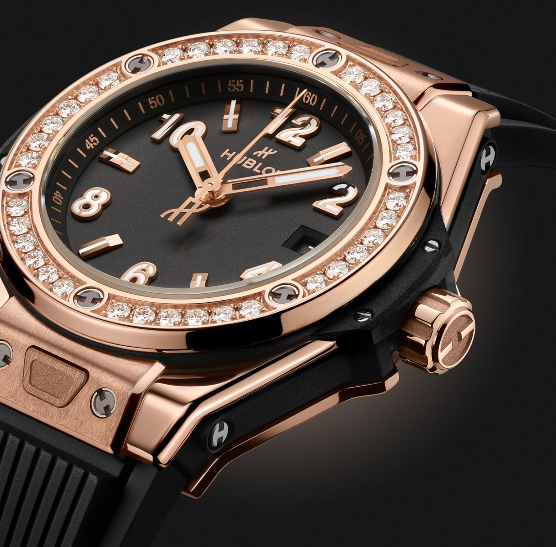 Hublot Big Bang One Click King Gold Diamonds 33MM — view 3