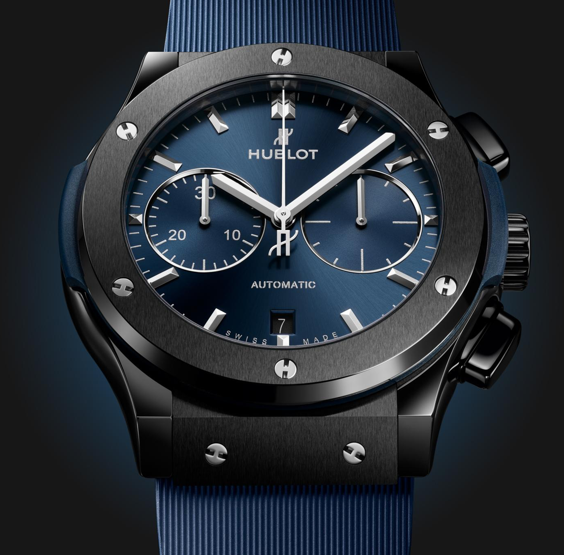 Hublot Classic Fusion Ceramic Blue Chronograph 45MM — view 2