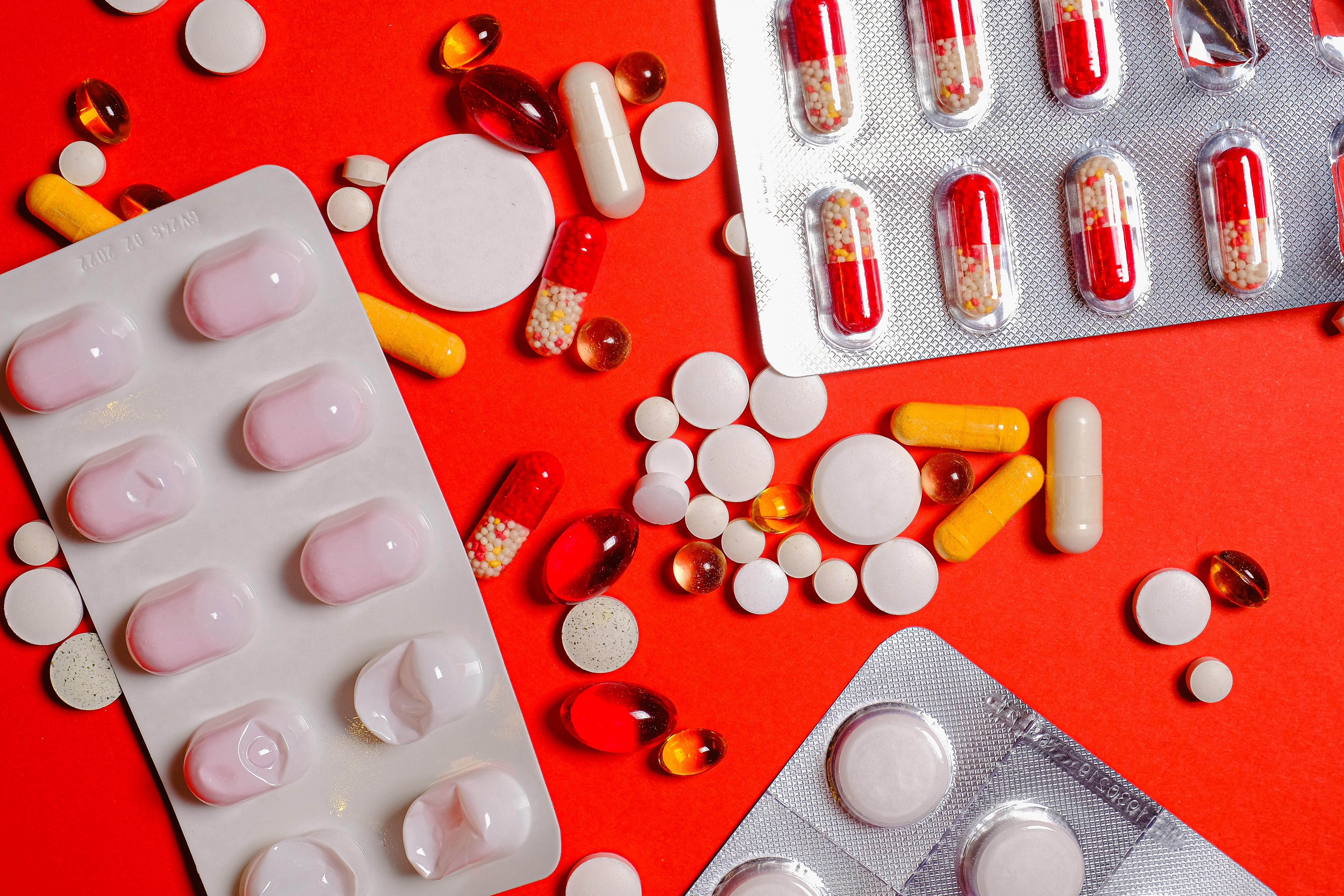 White and Red Medication Pill Pack