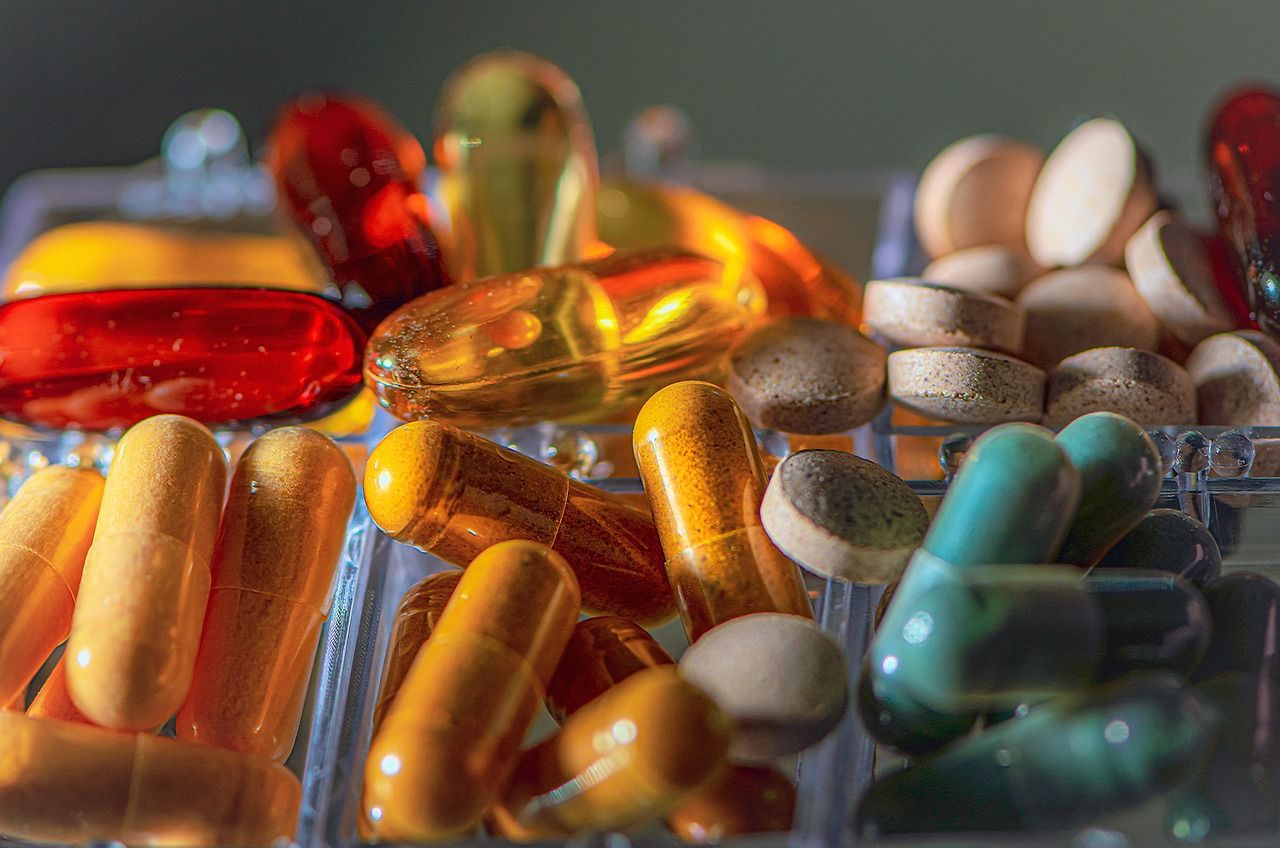colorful pills