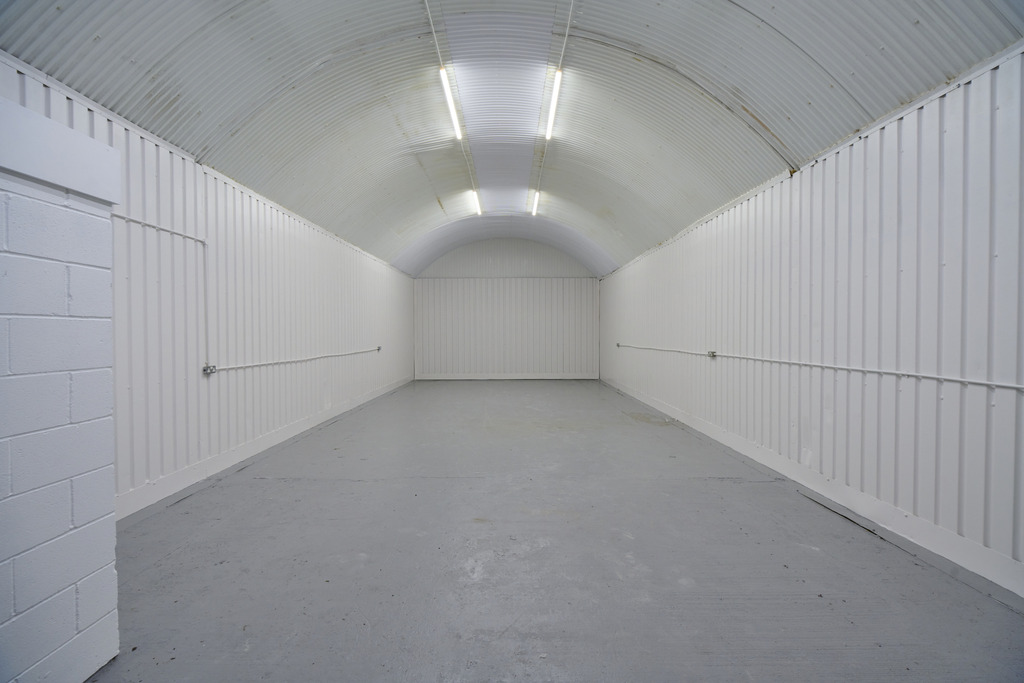 An empty arch with lining
