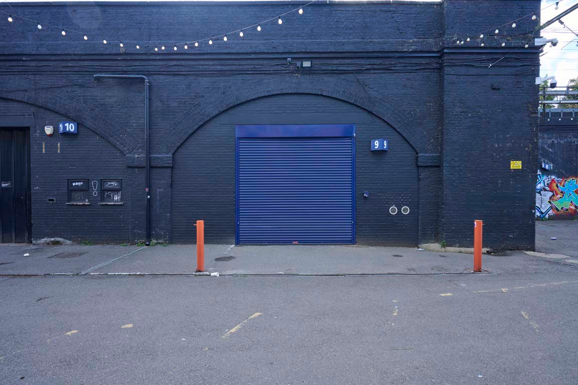 The front of an arch.