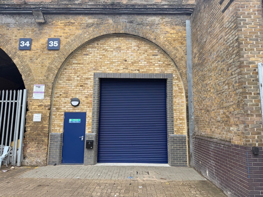 The front of an arch.