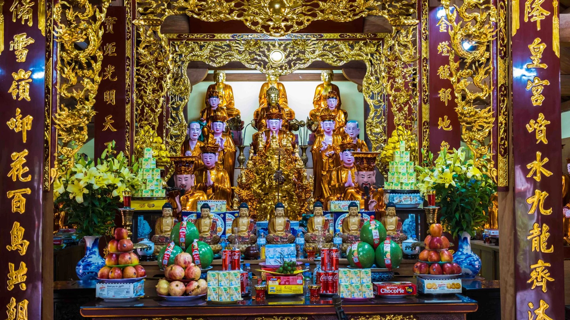 Chính điện Tam Bảo Chùa Trùng Quang