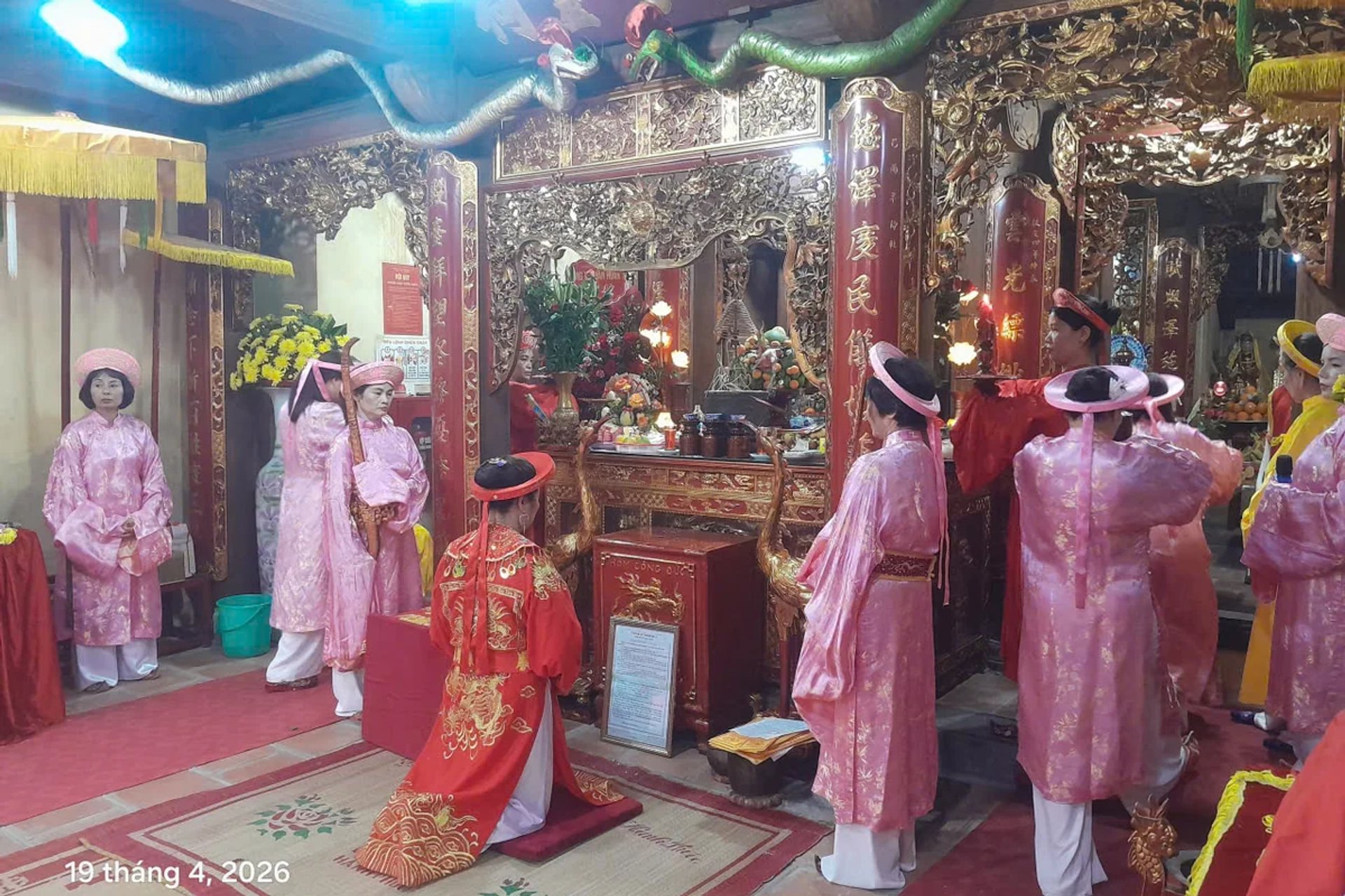 Cung cấm phụng thờ Thánh Mẫu Liễu Hạnh tại Đền Sòng Sơn