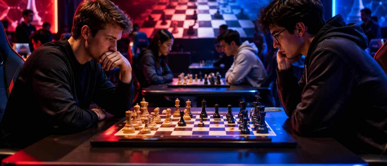 Spill sjakk hos Esport Arena